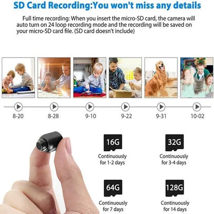 Mini caméra WiFi 1080P Surveillance Grand Angle Détection Sécurité IP Vision nocturne IR Détection de mouvement Moniteur bébé Vente chaude 2024