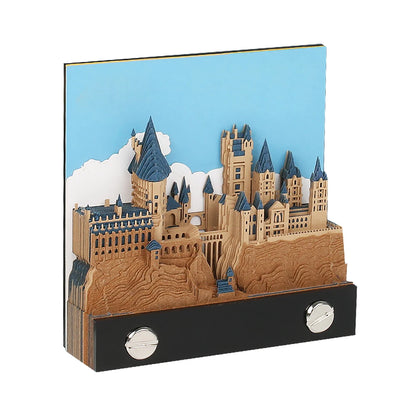 Omoshiroi Block 3D Memo Pad Retro Royal Garden Notepad Cubes 160Sheets Sticky Notes Office Stationery Wedding Bridesmaid Gift