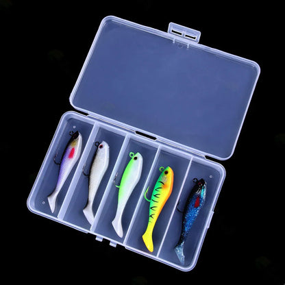 Sea Fishing Jigs Head Silicone Soft Bait 8cm-10g T tail Wobbler Fishing Lure Artificial Rubber Bait Swimbait Fishing Tackle