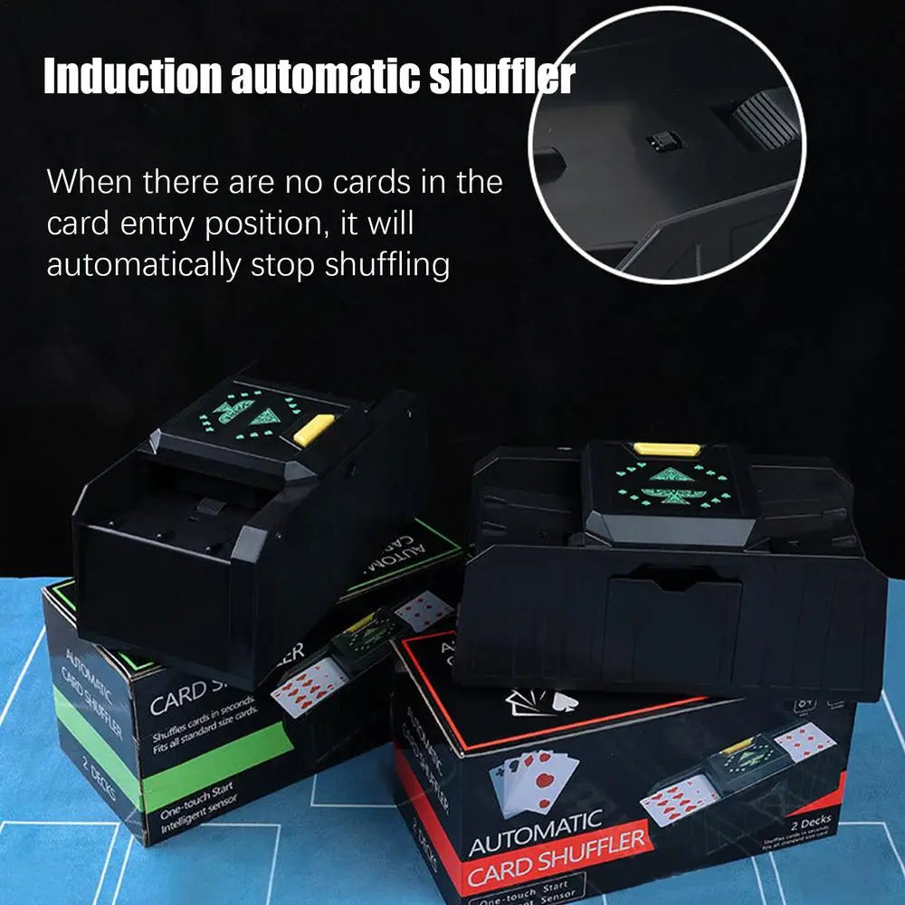 Automatic Card Shuffling Machine 2 Decks Electric Poker Card Shuffler Automatic Sensor / Timed Shuffler Poker Shuffle Machine