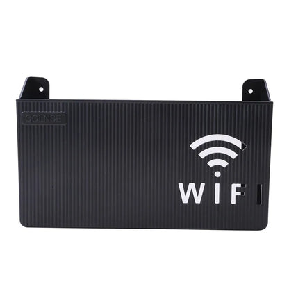 Étagère de routeur Wifi sans fil, boîte de rangement murale à suspendre, boîte de rangement en plastique ABS, support d'alimentation de câble, boîte de rangement, décoration de la maison