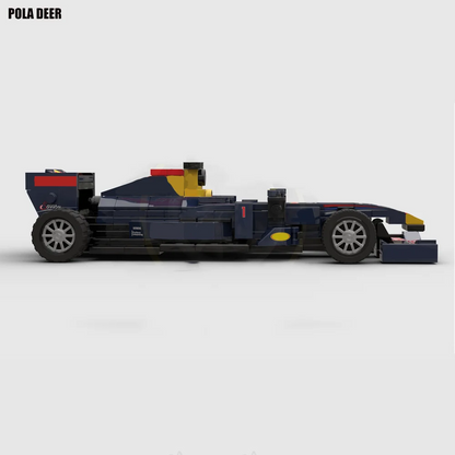 Poladeer 250 Pcs F1 Formula RB7 Racing Car Creative Design Assembly Custom Building Blocks Puzzle Model Boy Toy Holiday Gift