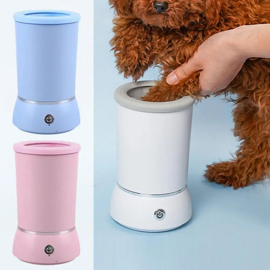 Pet Feet Washer Electrical Pet Paw Cleaner Automatic Foot Paw Dog Quick Low Pet Cleaner Noise Cleaning Cup Portable U6j9