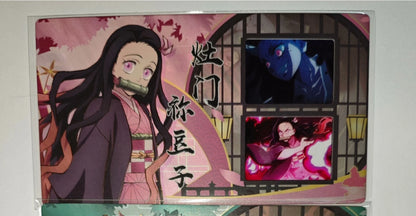 Anime Demon Slayer Quicksand Cards Kanroji Mitsuri Kochou Shinobu Iguro Obanai Uzui Tengen Collection Cards Birthday Gifts Toys