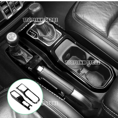 ABS Interior 4WD Gear Shift Panel/Gear Shift Panel Cover for Jeep Wrangler JL/for Jeep JT Gladiator 2018 Up Car Accessories