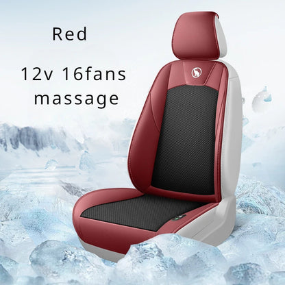 2024 Ventilation 16f/20fans Massage DC12V Car Ventilated Seat Blow Air Cushion Backrest Car Mounted Summer Ventilated Seat Pads