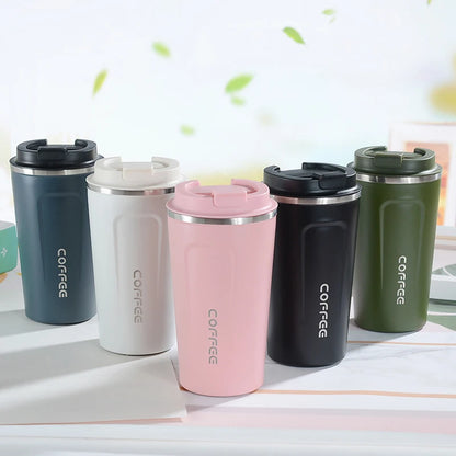 510ml Water Bottle Leakproof Travel Thermo Cup Double Stainless Steel For Tea Water Coffee Mug Car Thermos Mug