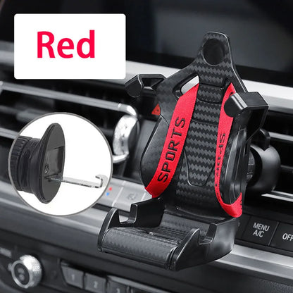 Seat Style Car Phone Holder auto Air Vent mobile phone Clip 360 degree rotatable car cellphone rack for car interior