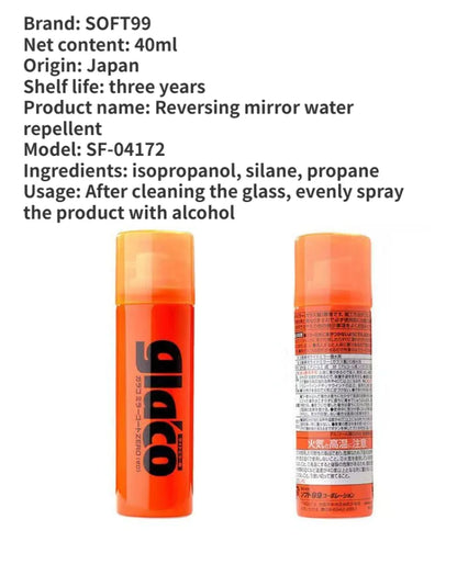 Soft99 Glaco Japan Car Windshield Glass Water Repellent Oil Film Removal Rain Glass Hydrophobic Coating Anti-rain for Car Glass