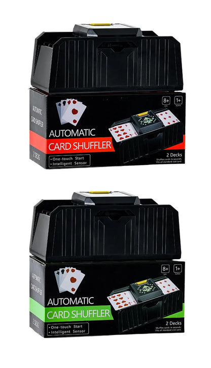 Mélangeur de cartes automatique Mélangeur de cartes de poker électrique à 2 jeux Mélangeur automatique de cartes à capteur / chronométré Machine de mélange de poker