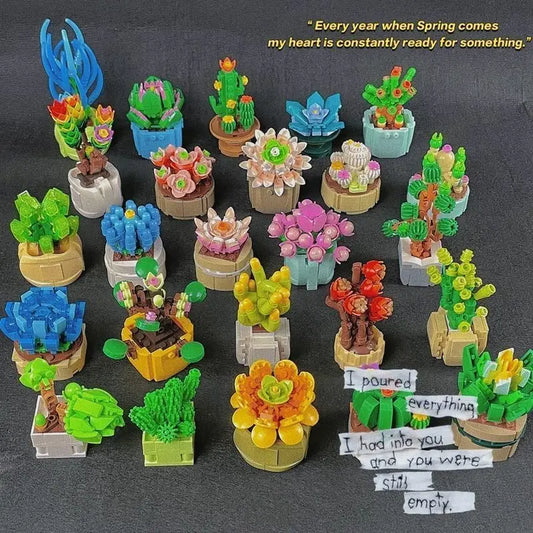 1 caja misteriosa de estilos aleatorios, caja ciega, caja misteriosa, mini ladrillo de construcción, flor, regalo de cumpleaños para niñas y amigos