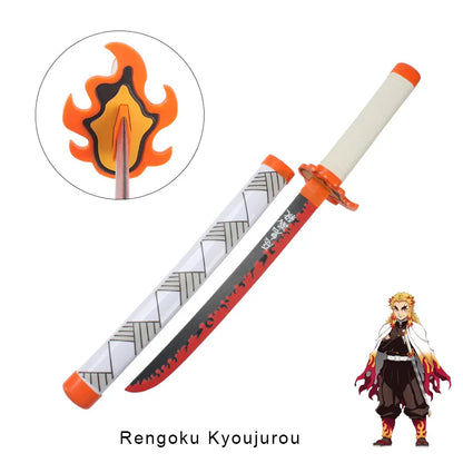 Anime Demon Slayer Katana Kimetsu No Yaiba Sword  60cm Toy Sword  Sanemi Kyoujurou Kokushibou Reissue Katana
