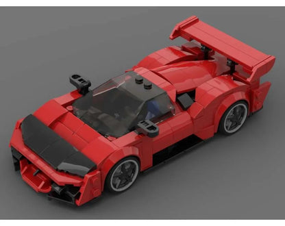 2024 F80 City Car Speed Champion Classic Classic Car Building Blocks Brick Racing Model Children's Toy Gift
