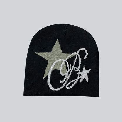 Boy Girls Hip Hop Street Hip Hop Knitting Hat Women Y2k Style Star Beanie Hat Autumn Winter Fashion Gorros Skullies Caps