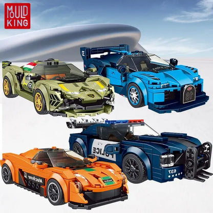 P1 Sian Roadblock Police Vehicle Vision GT Building Blocks for Adults MouldKing27001 27002 27003 27004 Model Kit Educational Toy