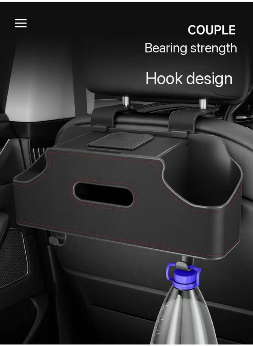 Baby Bottle Holder Car Seat Headrest Drink Cup Holder Rear Seat Kids Watching Movie Phone Holder Tissue Box Hanging Toys Hook