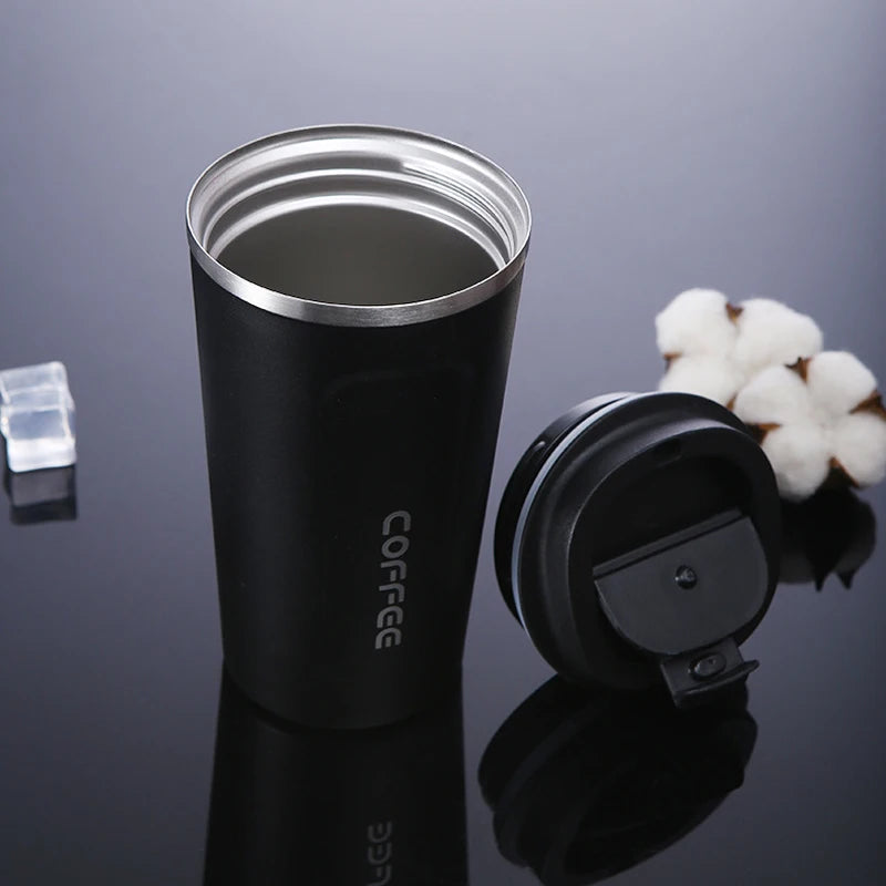 510ml Water Bottle Leakproof Travel Thermo Cup Double Stainless Steel For Tea Water Coffee Mug Car Thermos Mug