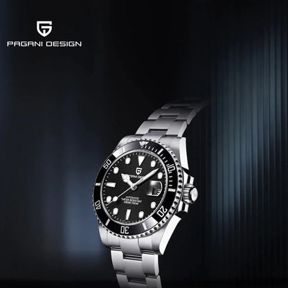 PAGANI DESIGN Men's Mechanical Wristwatches Luxury Brand Mens Watch NH35 100m Waterproof Sapphire Diving Watch reloj hombre