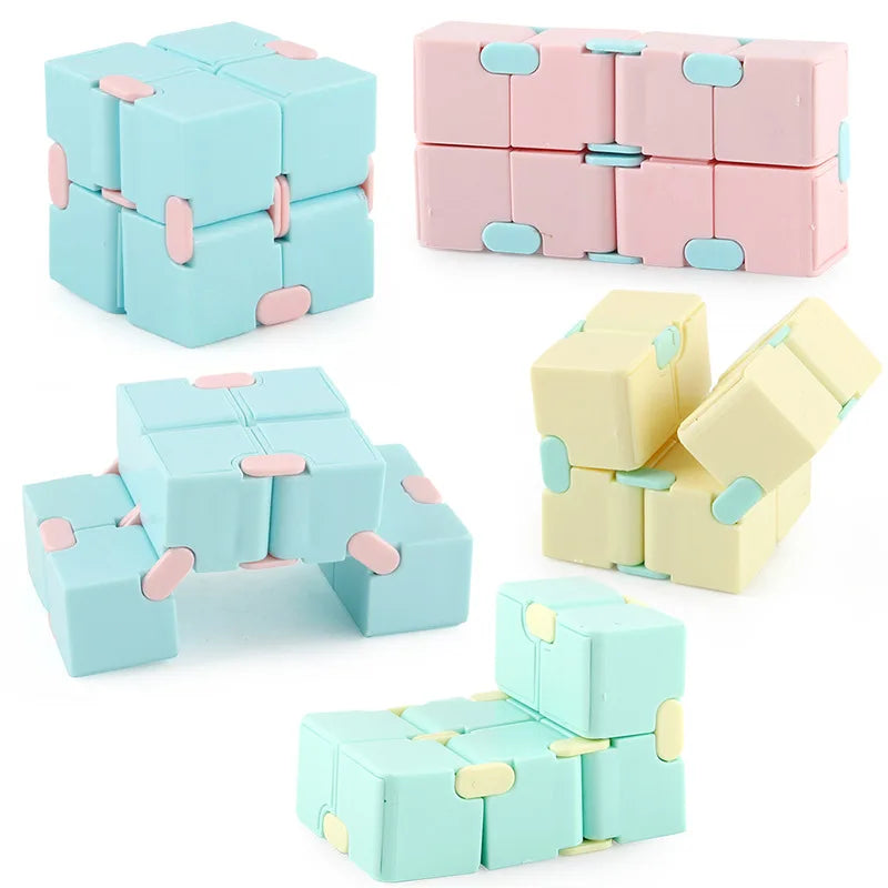Starry Sky Infinity Cube Square Puzzle Toys Relieve Stress Hand Game Four Corner Maze Toys Children Adult Decompression fidget