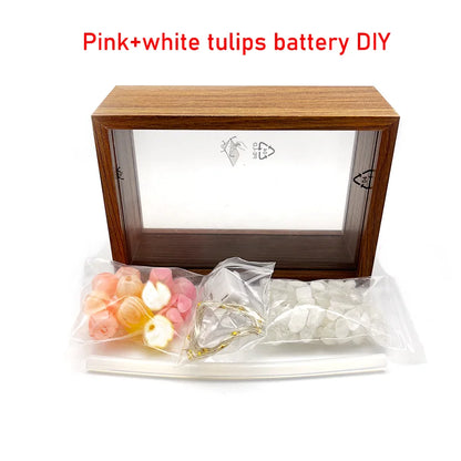 Tulip Nightlight Photo Frame Eternal Flower Home Decor DIY Cute Ornaments Birthday Gift Valentine's Day Surprise Christmas