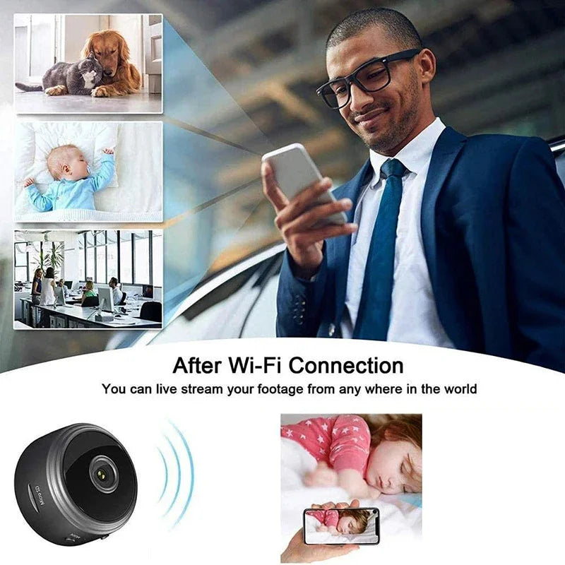 Caméra de surveillance Wifi Caméra audio intérieure sans fil HD 1080P CCTV Caméra de protection de sécurité vidéo Moniteur IP Wifi