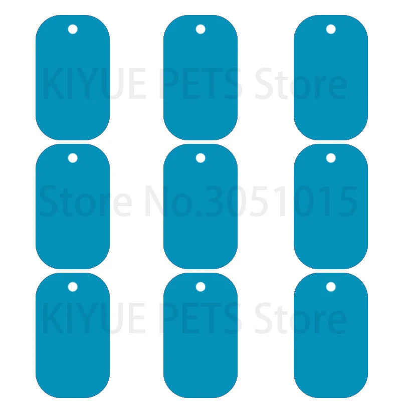 20Pcs Pet Id Dog Tag Aluminum Military Army ID Tag Name Blank Dog Tags Pendant Customized Logo laser Personalized engraving text
