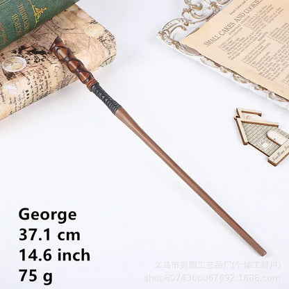 36 Styles Harry Magic Wand Resin Material Built in Steel Core Dumbledore Staff Cosplay Voldemort Props Christmas Gift Kid