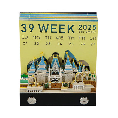 3D Omoshiroi Block Memo Pad Notepads Magical Calendar Magic Castle Sakura Tree Sticky Note Luxury Novelty Gift Items