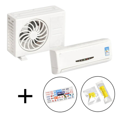 Solar Mini Air Conditioning Model Decorative Car Vehicle Air Outlet Car Ornaments Car Interior Accessories