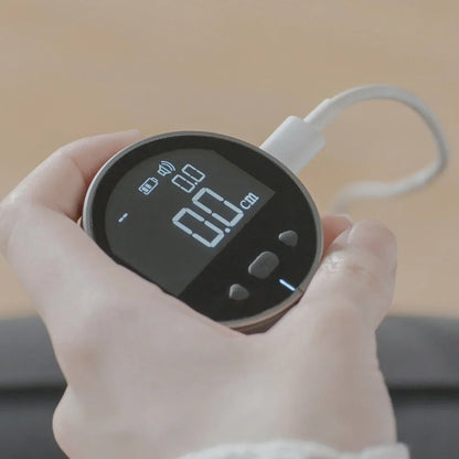 YYHC-Outil de mesure rechargeable Règle électronique Écran LCD HD Ruban à mesurer numérique roulant Règle multifonction portable