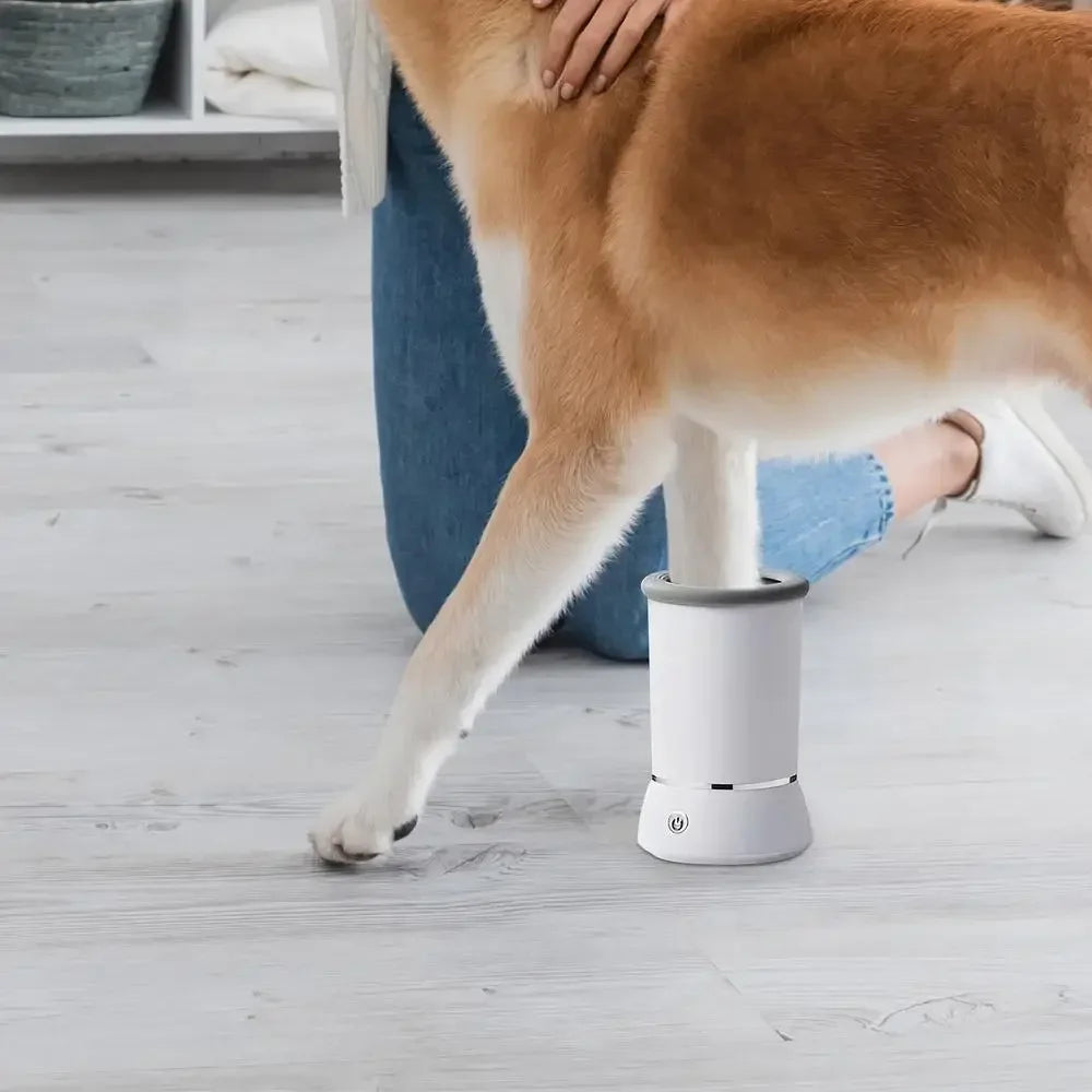 Rechargeable Electric Dog/Cats Paw Washer Pet Automatic Foot Wash Pedicure Cup Foot Cleaning Brush Washing Tools Dog Supplies