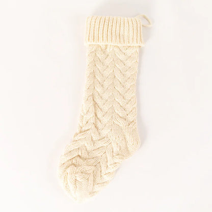 4pcs Christmas Stockings 18 Inches Large Size Cable Knitted Socks Gift Bags Christmas Decorations for Home Xmas Tree Ornaments