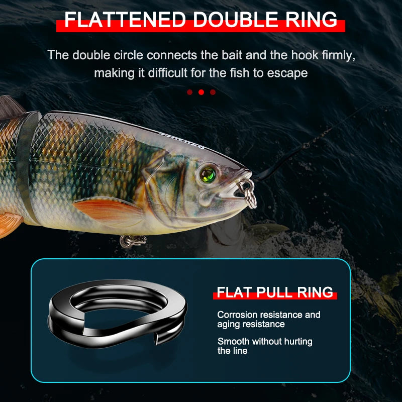 90g 200mm 2 Sections multi Jointed fishing lure Wobblers For Pike SeaBass Swimbait trout  Big Size hard artificail bait tuna