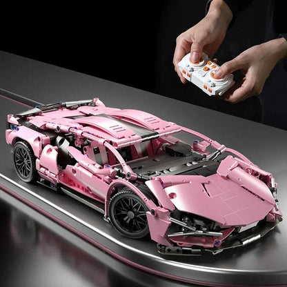 Super racing professional level puzzle children high difficulty assembling multi-functional movable racing accessories