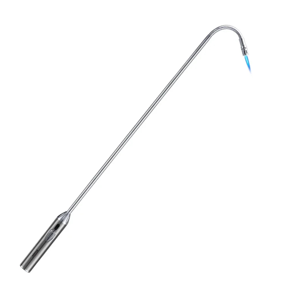 70cm Blue Flame Lighter Kitchen Candle Long Butane Gas Lighter 360 Degrees Rotate Stove BBQ Igniter Welding Torch Picnic Tool