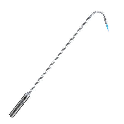 70cm Blue Flame Lighter Kitchen Candle Long Butane Gas Lighter 360 Degrees Rotate Stove BBQ Igniter Welding Torch Picnic Tool