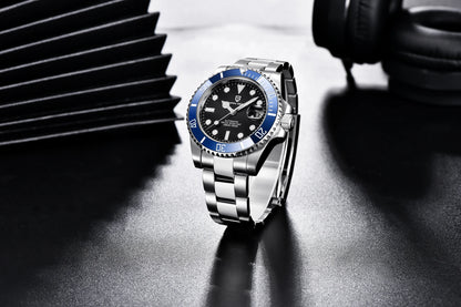 PAGANI DESIGN Men's Mechanical Wristwatches Luxury Brand Mens Watch NH35 100m Waterproof Sapphire Diving Watch reloj hombre