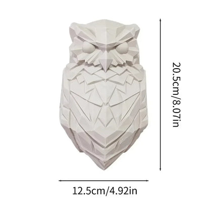 Lámpara de pared navideña con forma de águila, moderna, creativa, 3D, con cuerpo de búho, iluminación de animales, proyector LED para fiestas, regalo