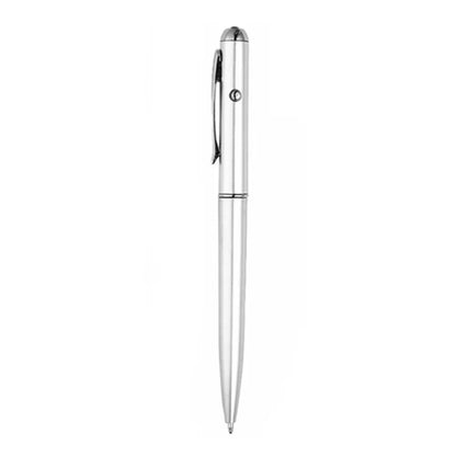 School Creative Drawing Magic Writing Silver Stationery Invisible Ink Pen UV Light Pen Ballpoint Pens Magic Secret Pen