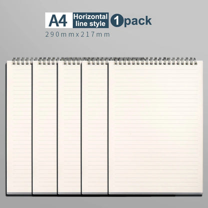 1 agenda planificadora A5, cuaderno en espiral, horarios, plan diario, lista de tareas, bloc de notas grueso, material escolar de oficina, papelería