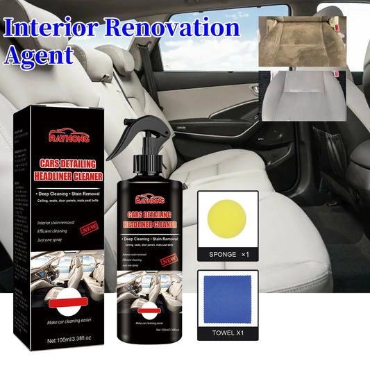 Rayhong Car Spray Cleaner 120ml Liquid Multi-Purpose Car Cleaner Spray Protective Powerful Automotive Cleaning Spray For Alloy