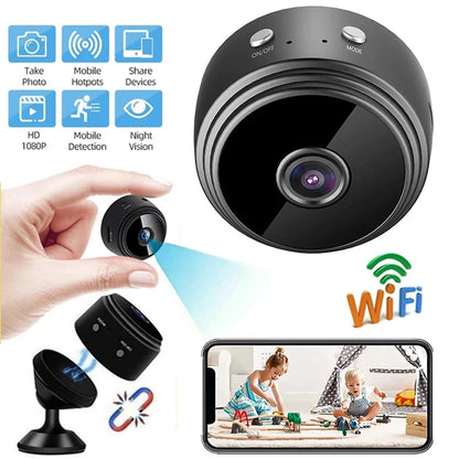 Mini caméra HD 1080P sans fil WiFi Baby Monitor Sécurité intérieure Surveillance Vision nocturne Caméscope Enregistreur audio vidéo