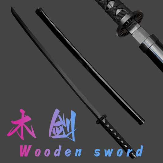 Épée en bois avec fourreau, accessoires de style ancien, jeu de rôle de guerrier à l'épée en bois, modèle d'arme d'épée de cosplay, épée en bois
