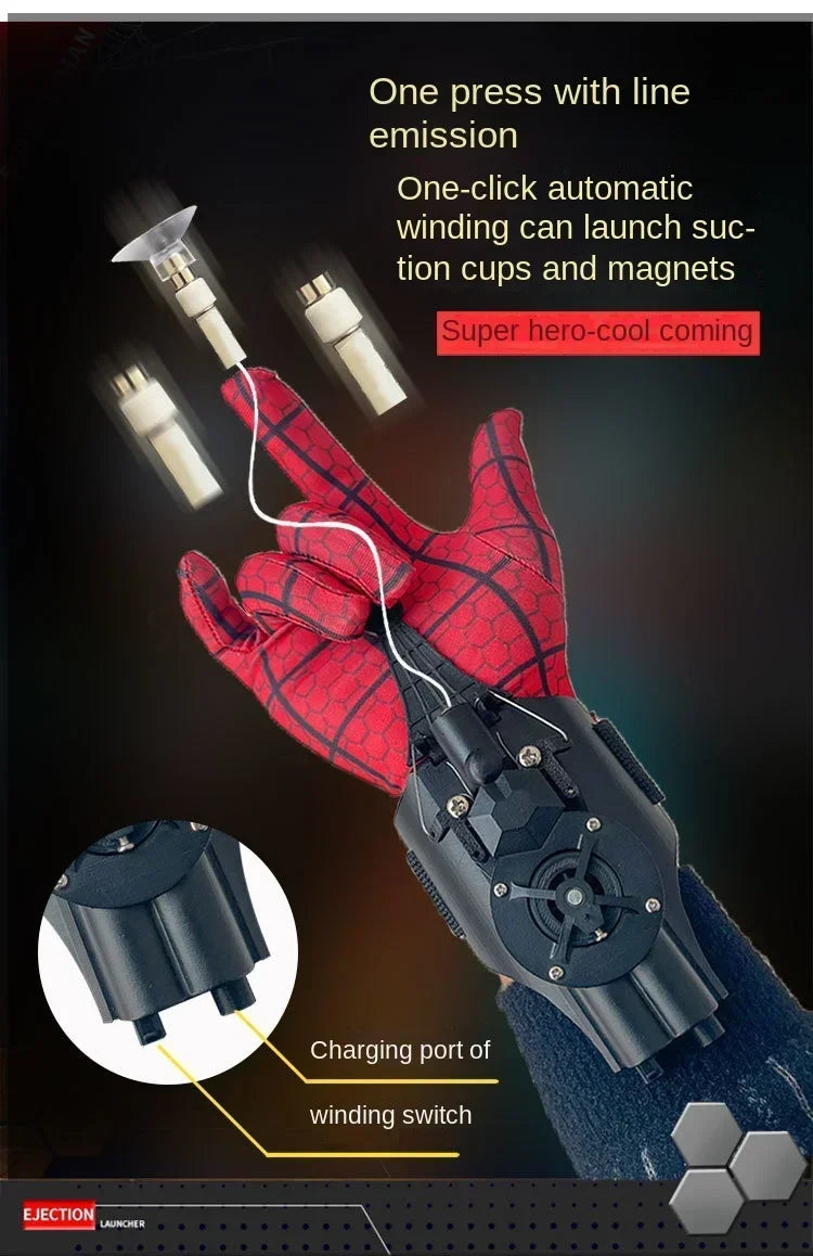Spiderman Web Shooter Toys Wrist Cobweb Launcher Gloves Accessories Props ML Legends Spider Man Action Figures Gift for Children