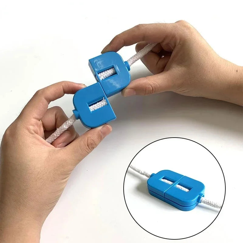 3PCS Broken Rope Restoration Close-up Magic Trick Children's Novelty Prop Toy Finger Easy Operate Kids Street Magician Tricks