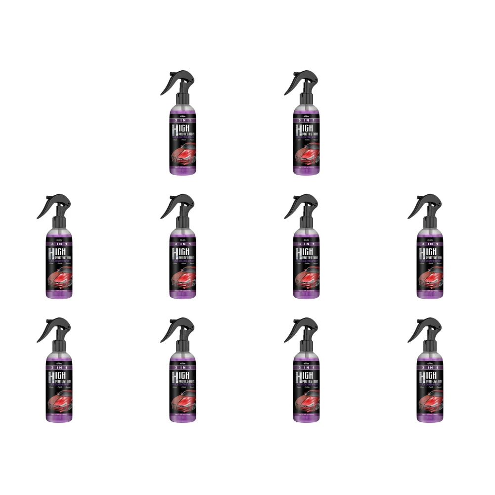 10-1PCS 3 In 1 Car Ceramic Coating Spray 100/30ML Car Nano Spray Hydrophobic Car Scratch Repair Body Hydrophobic Layer Auto Acce