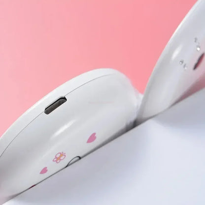 Sanrio Hello Kitty Flip Phone New Cartoon Cute Children White Pink Kawaii Mini Phone Children Birthday Gifts Fashion Model Toys