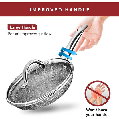 23 Pcs Pots And Pans Set Non Stick - Induction Compatible Kitchen Cookware Sets + Bakeware Sets - Non Stick, PFOA Free