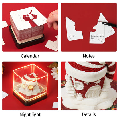 Table Calendar Tear Off Sticky Note Omoshiroi Block Custom 3D Memo Pad Notepad Christmas Funny Novelty Gifts For Children Kids