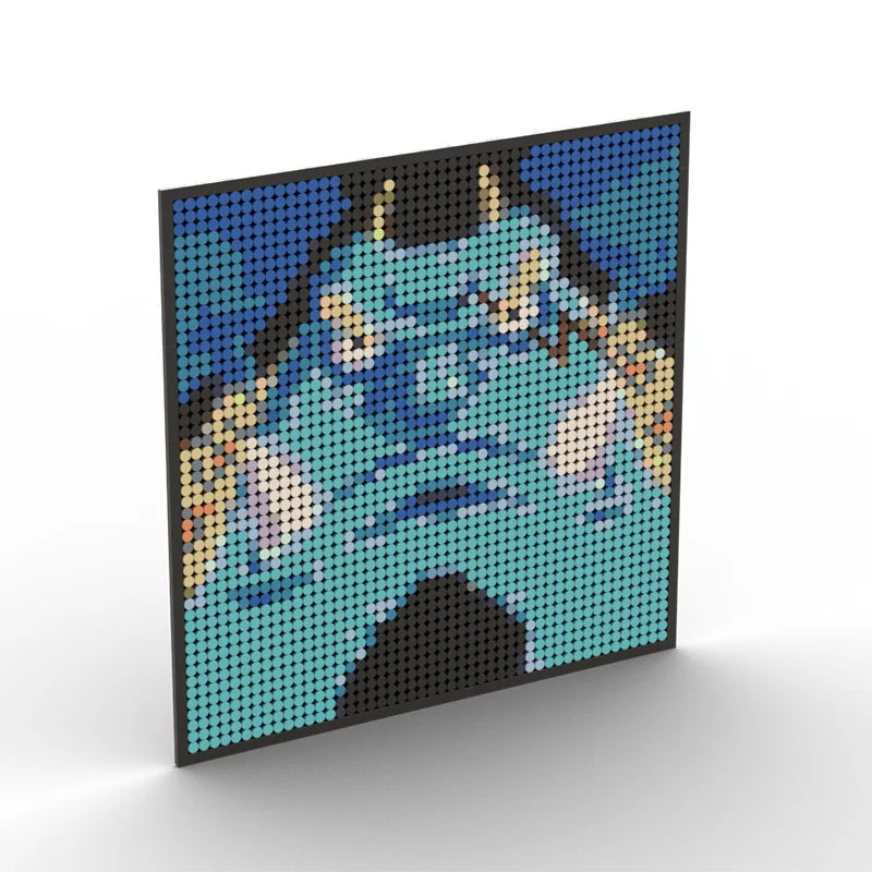 One Piece Anime Figures Luffy Brook Nami Robin Sanji Franky Blocks Brick Pixel Art Decoration Toys Kids Christmas Birthday Gifts